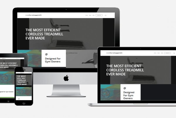 Showcase of Cordless Treadmill Home Page shown in 4 devices